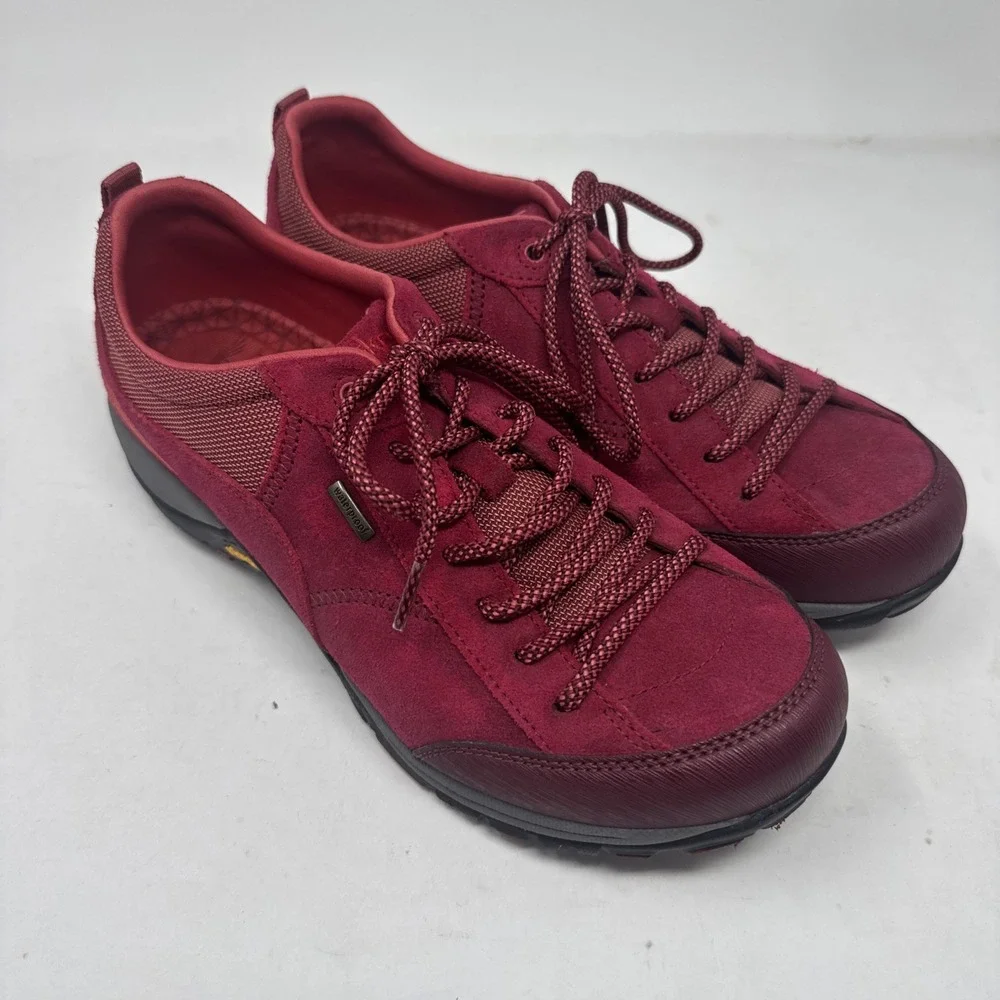Dansko Womens Paisley Trail Walking Shoes Waterproof Red Leather Sz 11 EU 41.